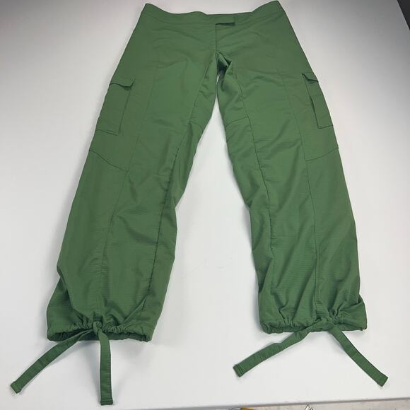 Nike Sphere Dry Athletic Cargo Pants Leaf Green Ankle Ties Size L (12-14) - Picture 11 of 11